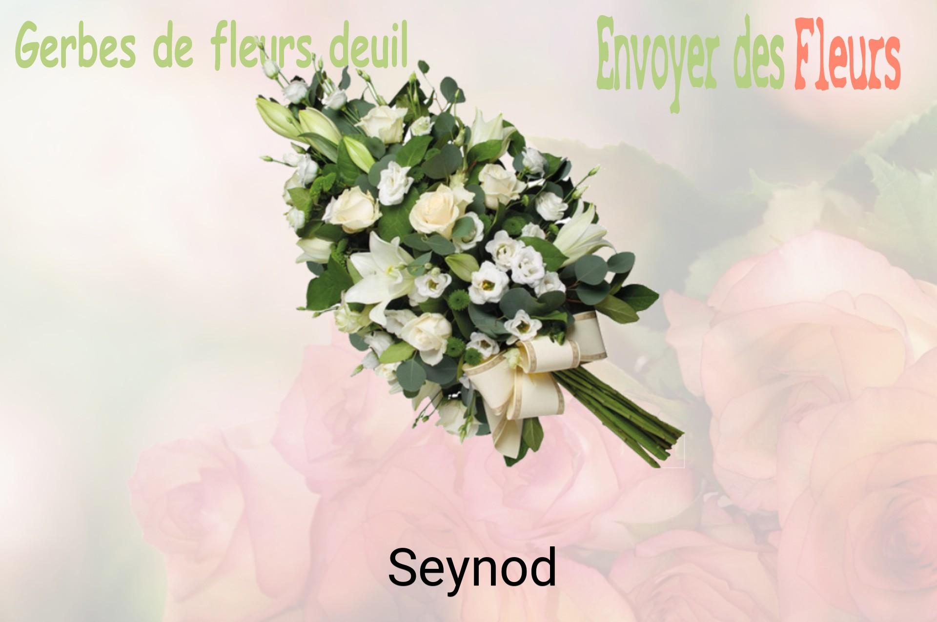 Gerbe de fleurs de deuil livrée à Seynod